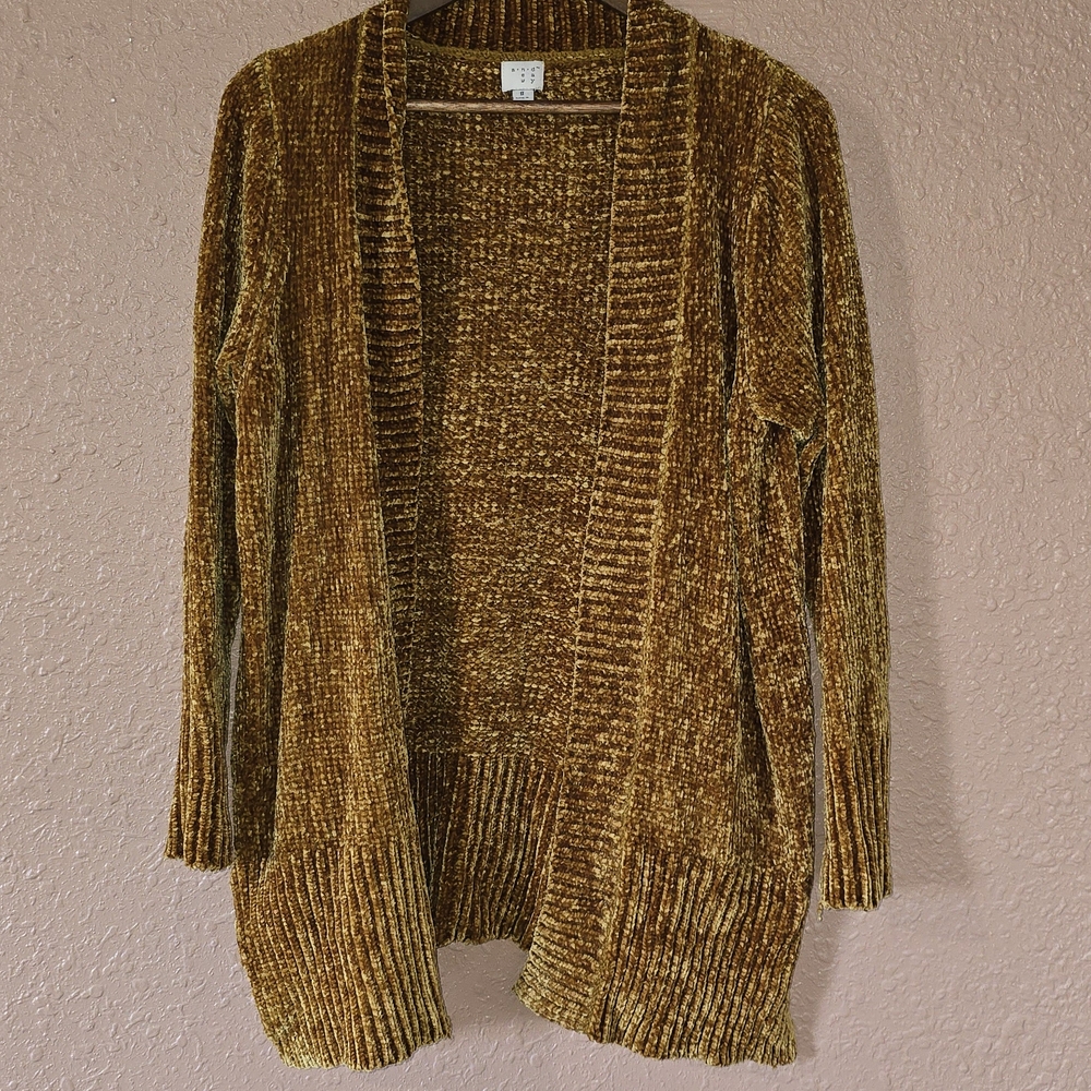 Women's Gold Cardigan Sweater